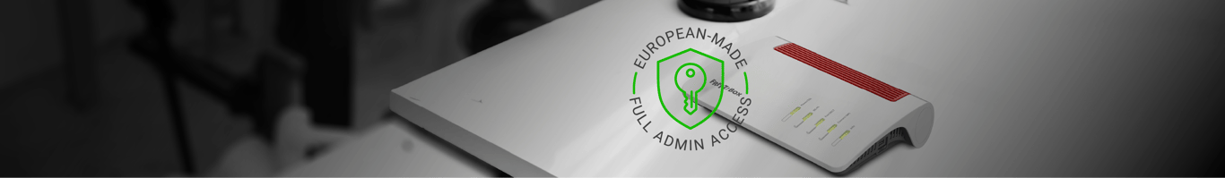 Internet with european-made routers and full admin access